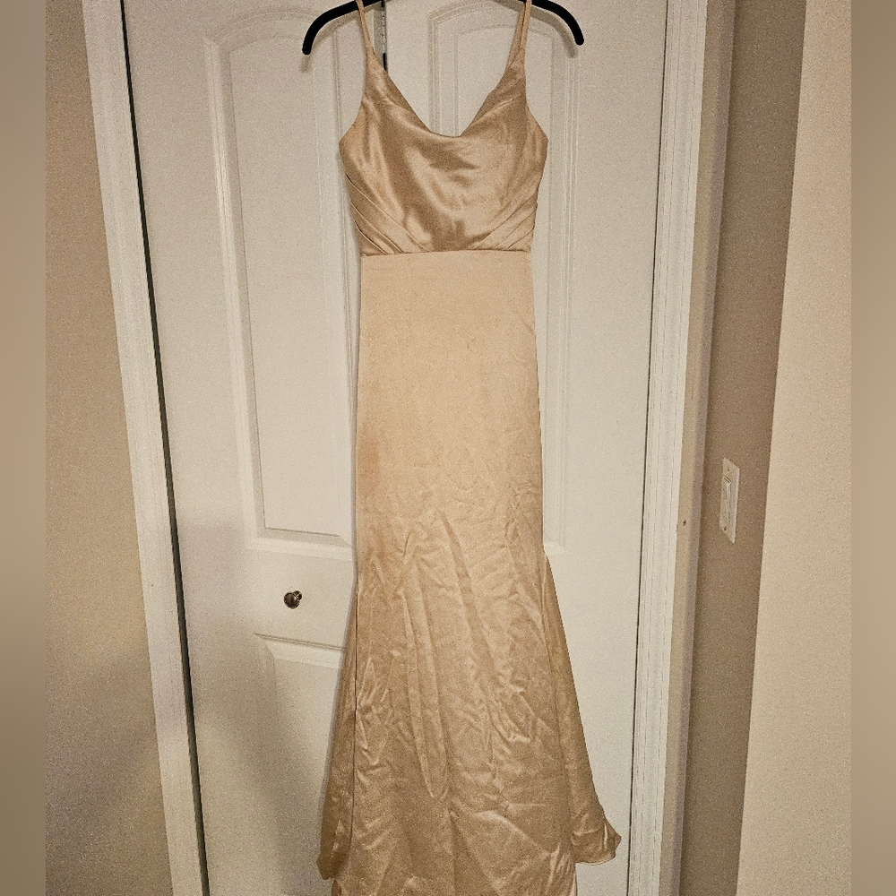 Prom dress size gold